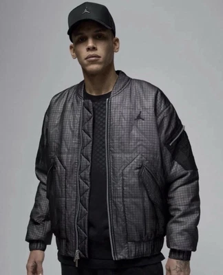 Nike Jordan Renegade Essential LNY Bomber Jacket Black HQ8785-010 Men’s XL-TALL - Image 1 of 4