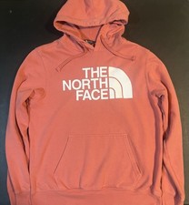 The North Face Men s Pink Pullover Hoodie Sweatshirt Logo Medium