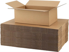 Small Business Use Transport Boxes. 15 Corrugated Cardboard Boxes Are Used For