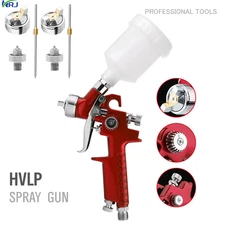Mini Air Spray Gun HVLP 0.8 1.0mm Auto Car Touch Up Paint Sprayer Detail Repair