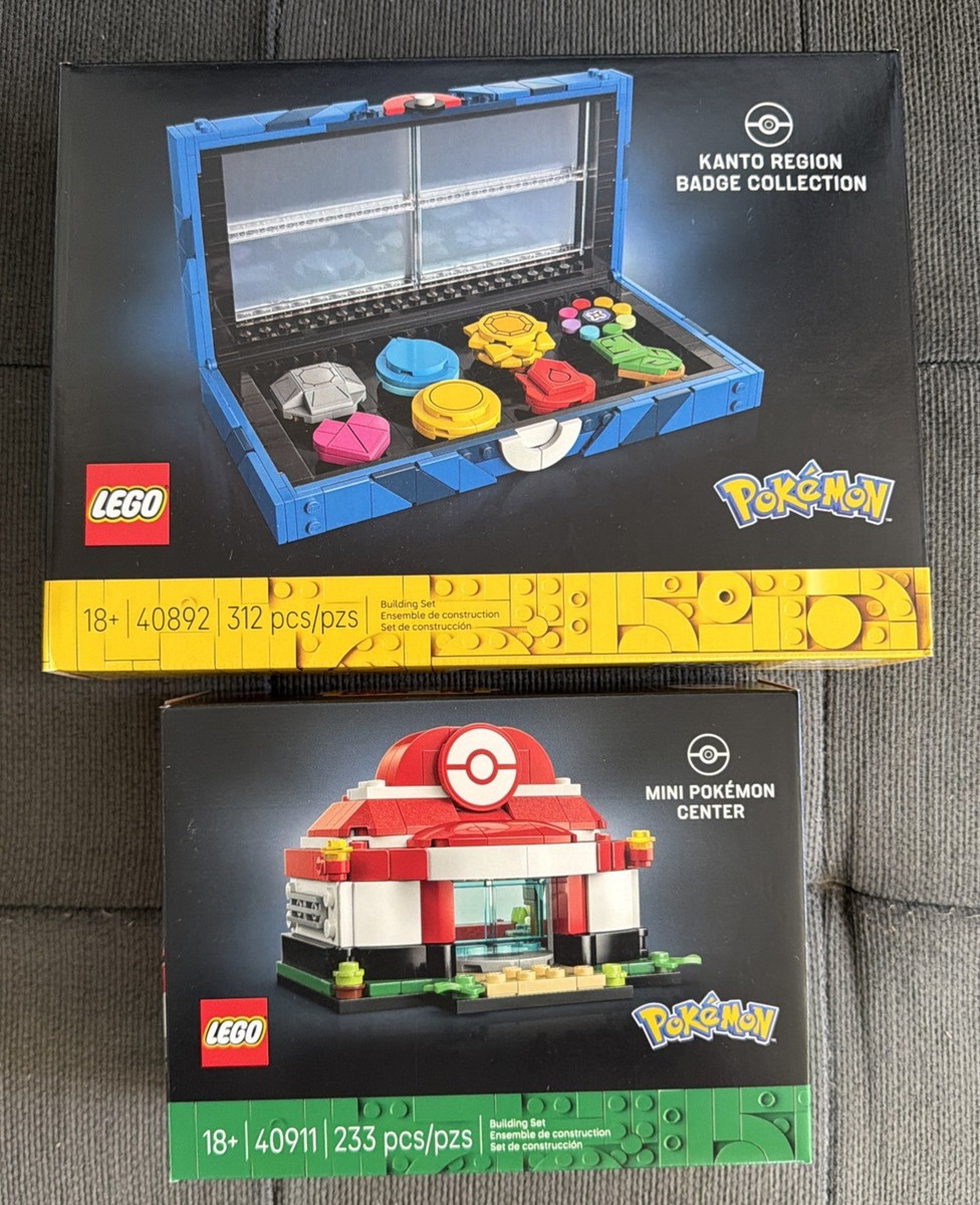ポケットモンスター8個セット LEGO Pokemon: Kanto Gym Badges (40892) & Pokemon Center (40911