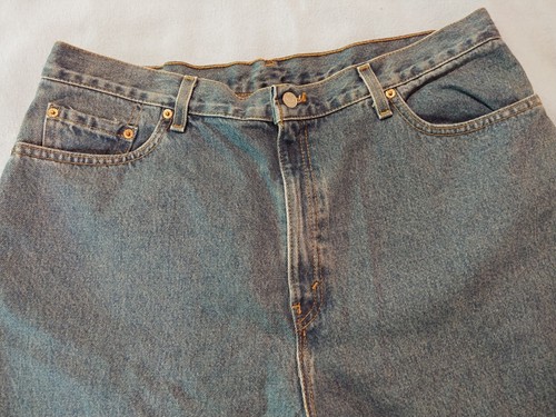 Genuine Levi's 550 Blue Jeans Size 20 M Relaxed Fit Hi Rise Tapered Leg Women's - Picture 5 of 13