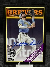 2023 Topps Update - 1988 Topps Autographs Garrett Mitchell #88BA-GM /199 Black