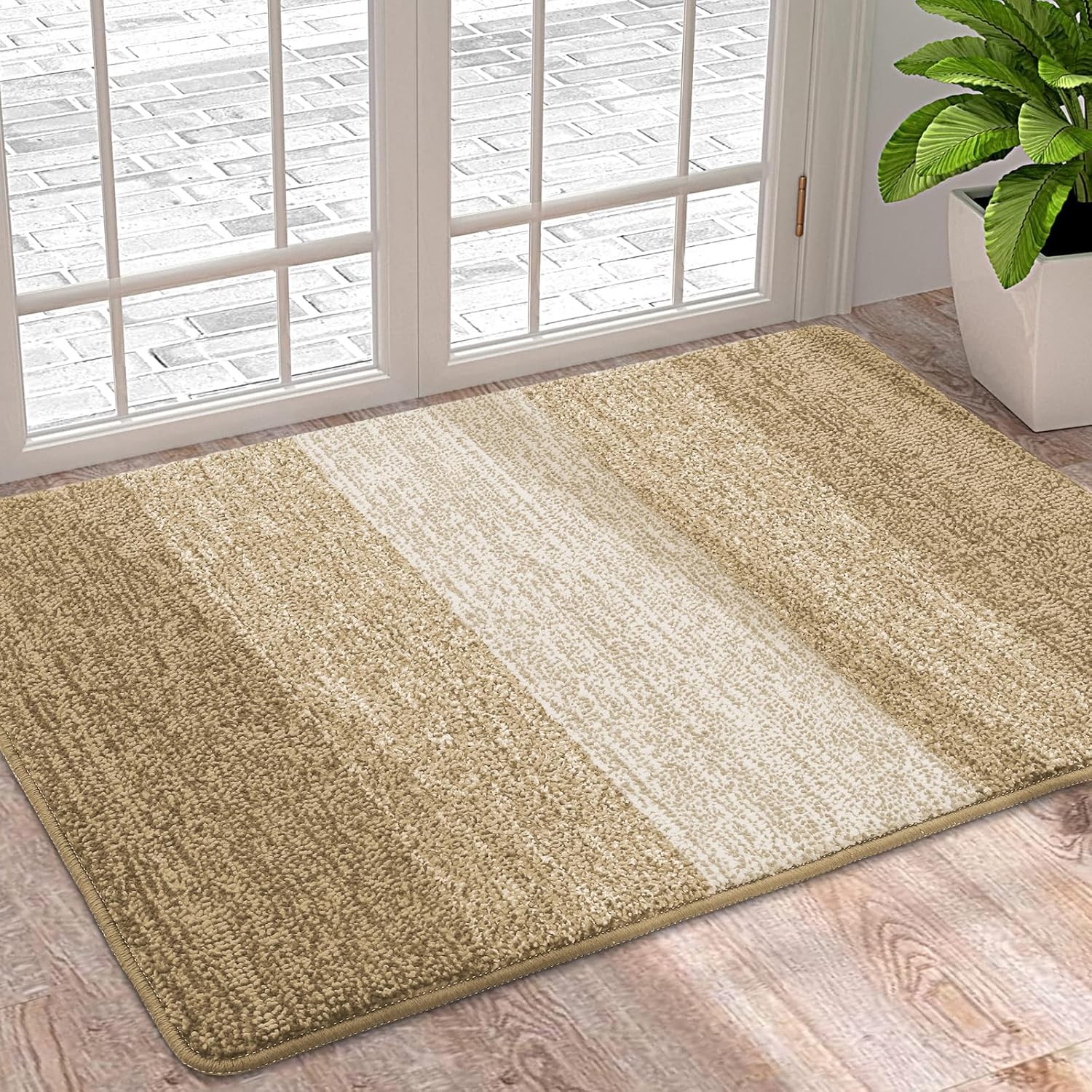 Homaxy Door Mats Indoor, Machine Washable Soft Doormats, Dirt Trapper Super Abs