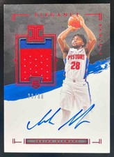 2020-21 Panini Impeccable Isaiah Stewart Asia Patch Auto /88 RC #125 Pistons