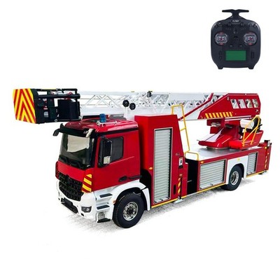 2 Gang 1/14 4X4 Metallchassis Elektrisches RC Feuerwehrauto Hebeleiter ST8