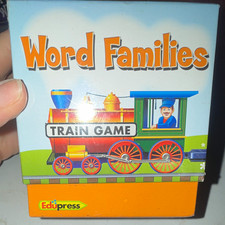 Edupress Word Families Train Game Phonics Card Game 200 Cards Ages 5+