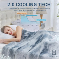 Cooling Blanket 50x70 Inch Breathable Fiber Throw for Hot Sleepers