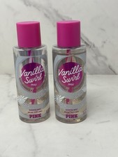 VICTORIA'S SECRET PINK VANILLA SWIRL BODY MIST 1 New Bottle W/ Bonus READ PLEASE