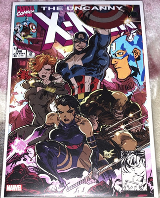 Uncanny X-Men #268 Captain America Remarked and Signed by Eddie Nunez w/COA 