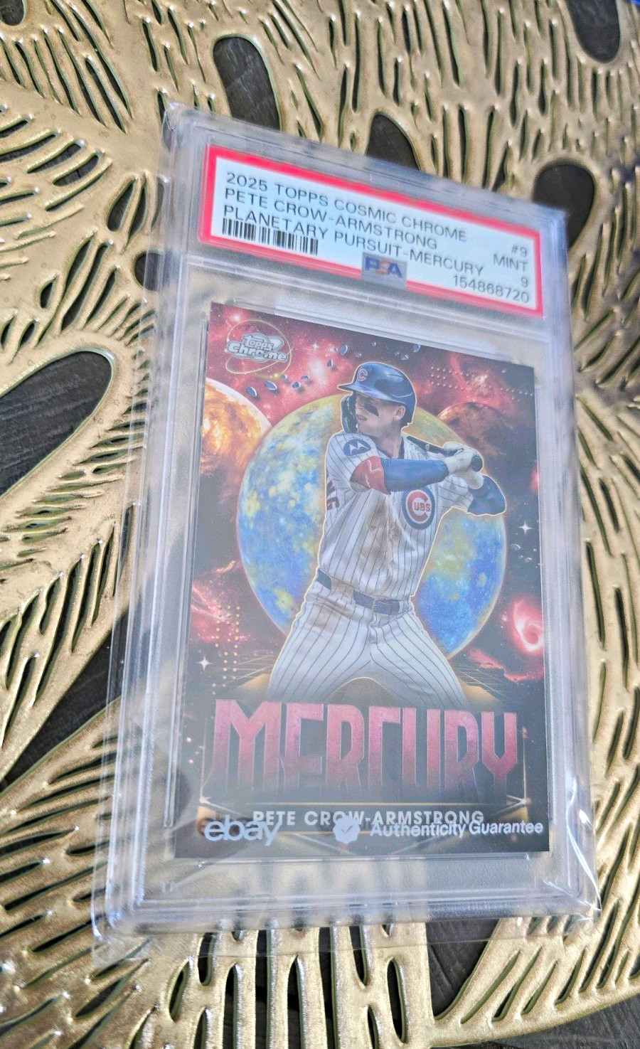 Pete Crow-Armstrong #PPM-9 Baseball Cards 2025 Topps Cosmic Chrome Planetary Pursuit trading card — raw and PSA graded price guide