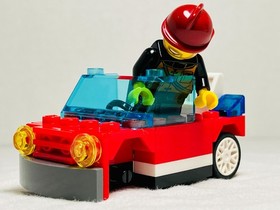 LEGO City 60002 Fire Truck, 60001 & 30221 Fire Cars, 4427 Fire ATV 99% Complete!