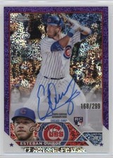 2023 Topps Chrome Rookie Purple Speckle Refractor /299 Esteban Quiroz Auto 0vc5