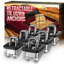 Inner Bed Tie Down Anchors Retractable Truck Bed D Ring Compatible with 2007 ...