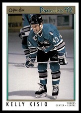 1991-92 O-Pee-Chee Premier Kelly Kisio San Jose Sharks #69