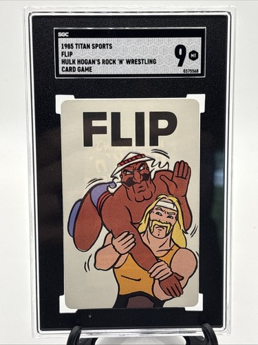 1985 Titan Sports Hulk Hogan's Rock 'n' Wrestling FLIP HULK HOGAN SHIEK SGC 9
