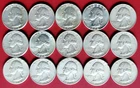 15 Circulated Uncertified EF to AU 1964 P Washington Quarters 90% Silver S17
