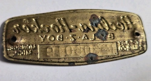 Emblema La-Z-Boy Reclina-Rocker Vintage Lata Logo - Imagen 2 de 3