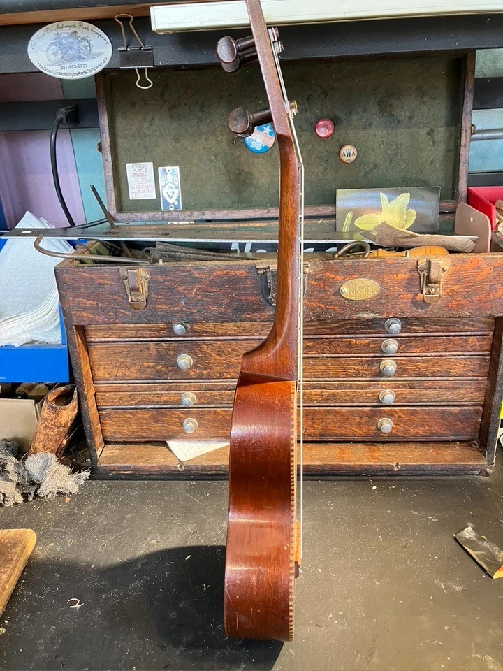 Oscar Schmidt Hawaiian Soprano Mahogany Rope Bound Uke Ca. 1920 With Hard Case - Image 2 of 4
