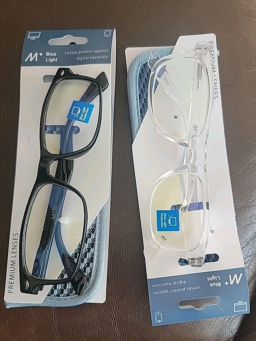 M+ blue light glasses women. 2 Pair. ALEX BLK, JUDE CRY ID EYEWEAR LTD.-image