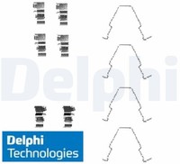 Delphi LX0414 ZubehöRsatz FüR Scheibenbremsbelag ZubehöRsatz Bremsbelag