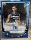 Joan Beringer 2025 Bowman #BCA-JB Blue Refractor Chrome RC Rookie Auto /150