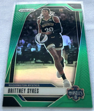2024 Prizm WNBA Basketball Brittney Sykes Washington Mystics Green Prizm #80