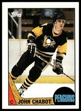 1987-88 Topps #32 John Chabot Pittsburgh Penguins