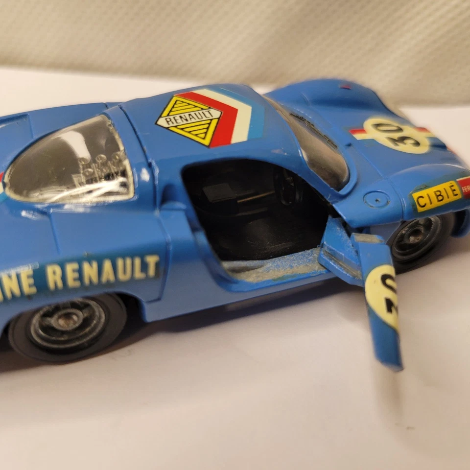 Coche de carreras fundido a presión Solido #30 ALPINE RENAULT 3L modelo #168 4/69 coche azul Foto 4 de 4