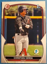 2023 Bowman 1st Edition #BPPF-56 Christian Cerda Arizona DBacks 1st Bowman