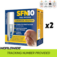 2x SFN10 Nail Mycosis 01/2028 Subungual Solution 3.3ml Therapy of nail mycosis