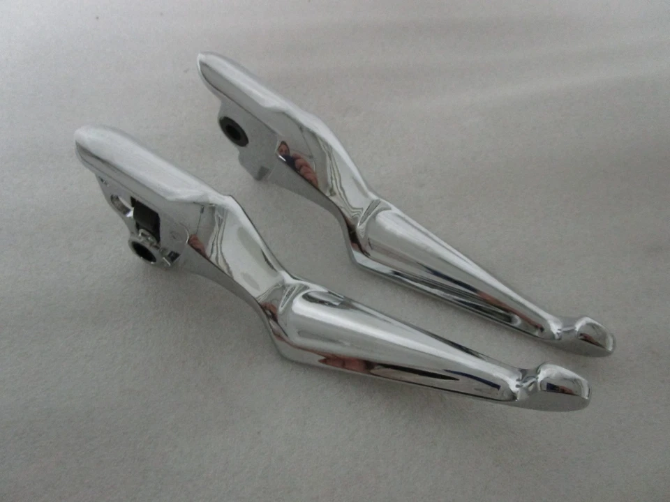 21-25 Harley Davidson Touring Trike Chrome Wide Hand Levers - Image 3 of 4