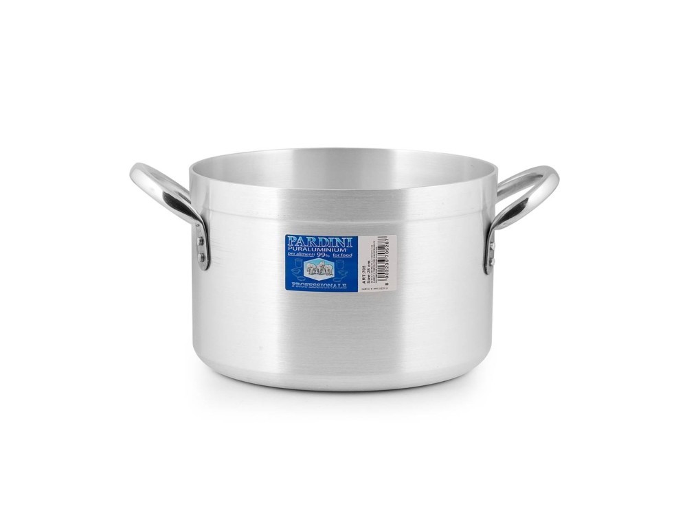Pardini Aluminum Casserole Hotel High 2 Handles 18 Cm