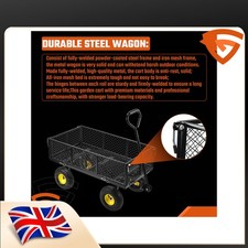 Beach Wagon Cart Steel Duty 800LBS Outdoor Collapsible Garden Cart Utility Wagon