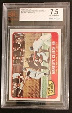 1965 Topps 1964 World Series Mickey Mantle Mantle's Clutch HR #134 BVG 7.5 HOF