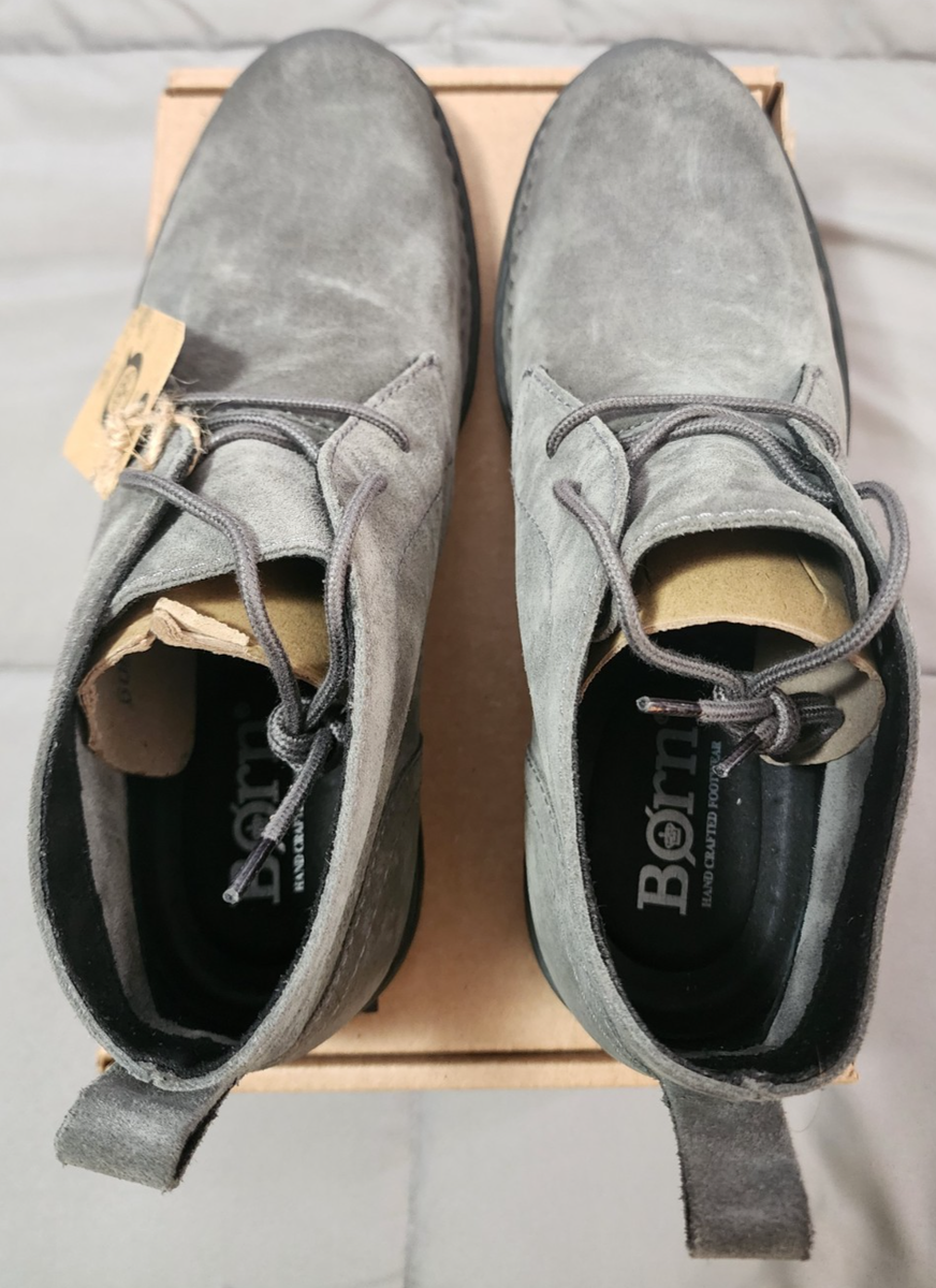Born Seth Handcrafted chukka boots men\'s 12M taupe gray suede leather distressed Born® Men main image 4