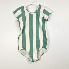 Alice  Ames Girls Green Circus Stripe Leo Size 10