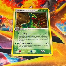 Sceptile ~ 4/17 ~ Holo Swirl ~ POP SERIES 1 ~ HEAVY PLAY ~ Pokemon Card