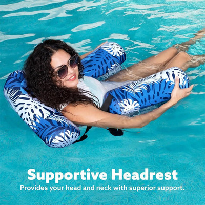 Inflatable Pool Floats Adult Floating Lounge Chairs Fabric Floating Hammock NEW