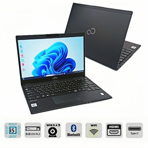 Fujitsu U9310 13.3" FHD i5-10310U 8GB 256GB SSD Win11 Pro Office2019 Type-C HDMI - Picture 2 of 6