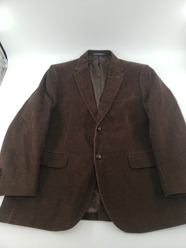 Dockers Mens Corduroy Sport Coat Blazer Two Button Jacket 42R Brown GB - Picture 1 of 22