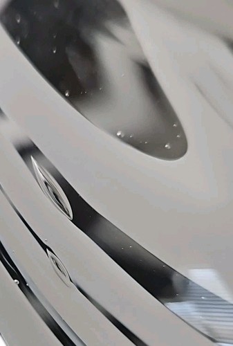 Vintage 1950s MCM Thick & Heavy Blown Frosted White Glass Vase - Picture 9 of 10