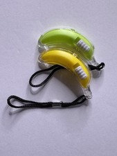 Lot of 2 Banana LED Flashlight Keychains Gree...