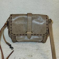 Dooney  Bourke Florentine Leather Crossbody Bag Olive Brown Saddle Bag Red...