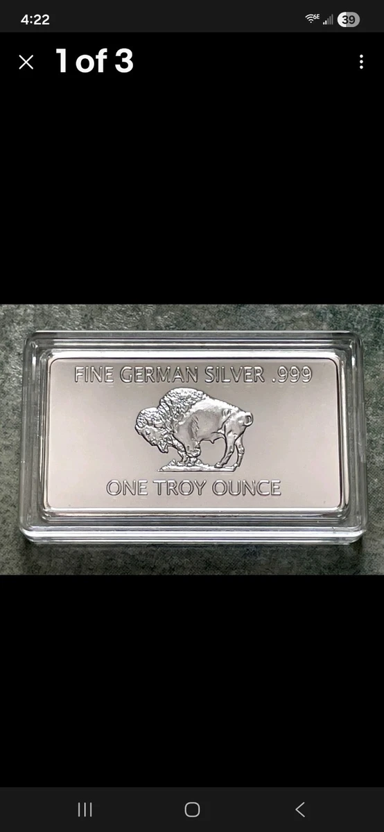 German Bar Indiana Silver Bullion Bar & Round for sale | eBay