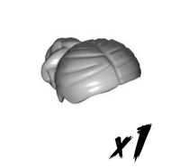 1X Lego 13251 • Figurteil Haare Hair • Hellgrau • Light Bluish Gray