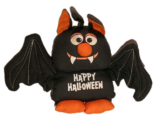 Peluche Wallace Berrie Negro Naranja Feliz Halloween Boris Murciélago 1982 De Colección  - Imagen 1 de 5
