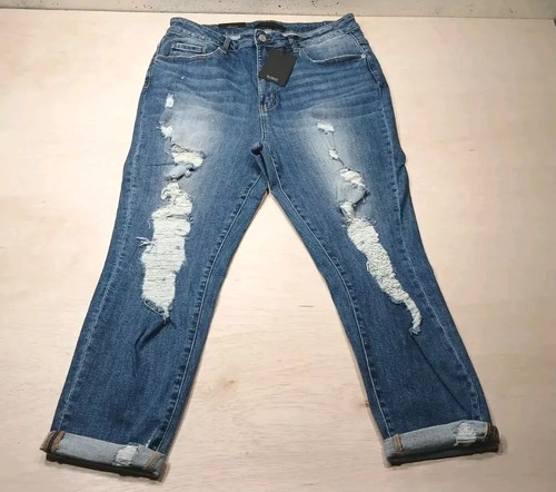 Jeans Risen Distressed taglia 2 XL donna - Foto 1 di 10