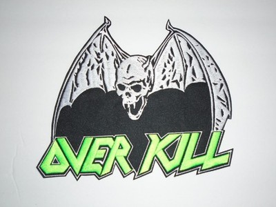 OVERKILL THRASH METAL EMBROIDERED BACK PATCH