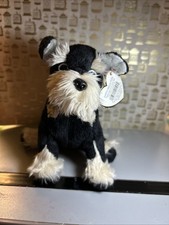 TY Original Beanie Baby Pretzels the Dog with original Heart Tag attached